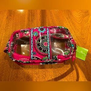Vera Bradley Plastic Cupcake Pink Cosmetic case NWT